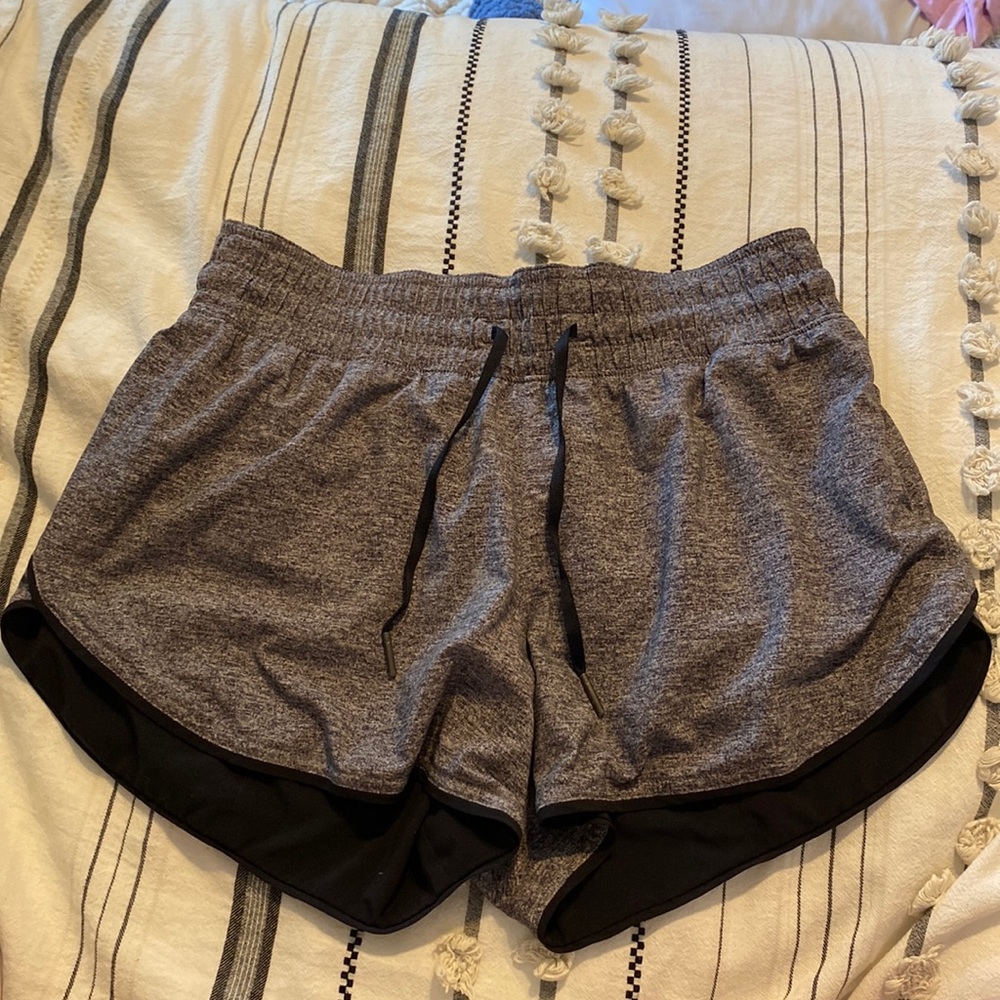 Black/Grey Lululemon Reversible Shorts